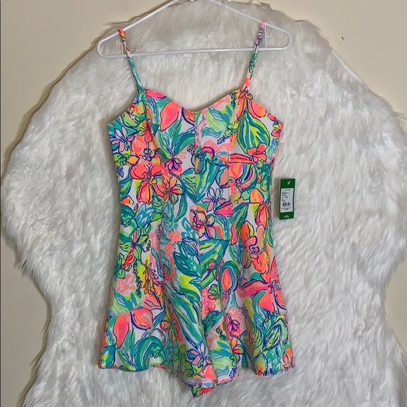 Lilly Pulitzer Floral Coralie Romper - Picture 2 of 7